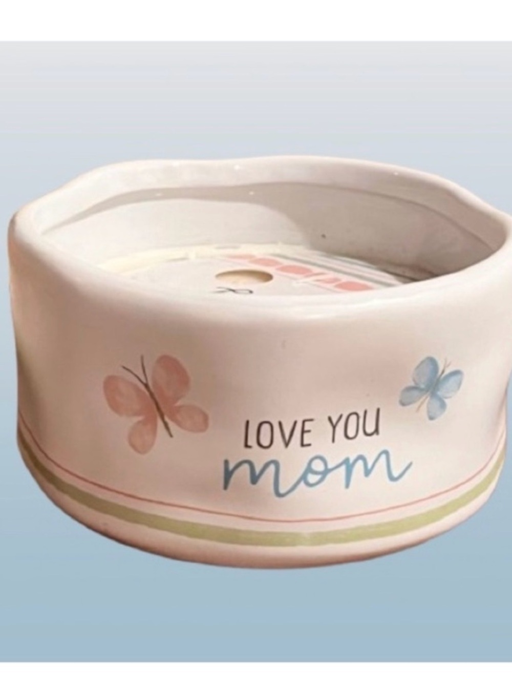 🆕- Pavilion Candle-"Love You Mom "Tranquility Scent -100% Soy Wax Reveal - 8 oz